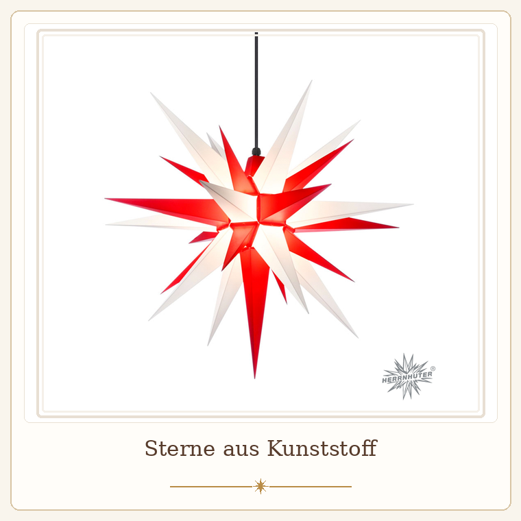 Sterne aus Kunststoff im Sternelädchen